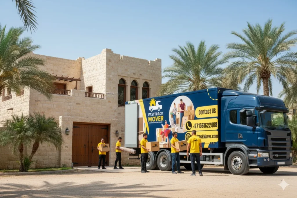 Affordable movers and packers in Fujairah packing boxes and furniture